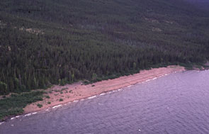 Innu camping location at Ashtunekamiku. Photo courtesy Kevin McAleese.