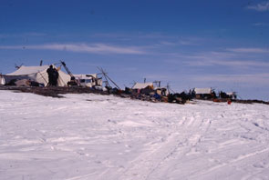 Innu camp at Ashuapun. Photo courtesy Kanishte Poker.